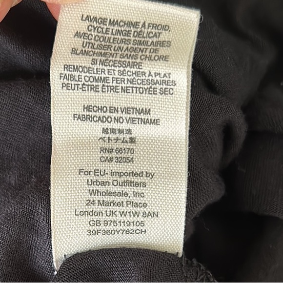 Free People Lily Black Crochet Lace Draped Cutout Mini Dress - S - Picture 14 of 15